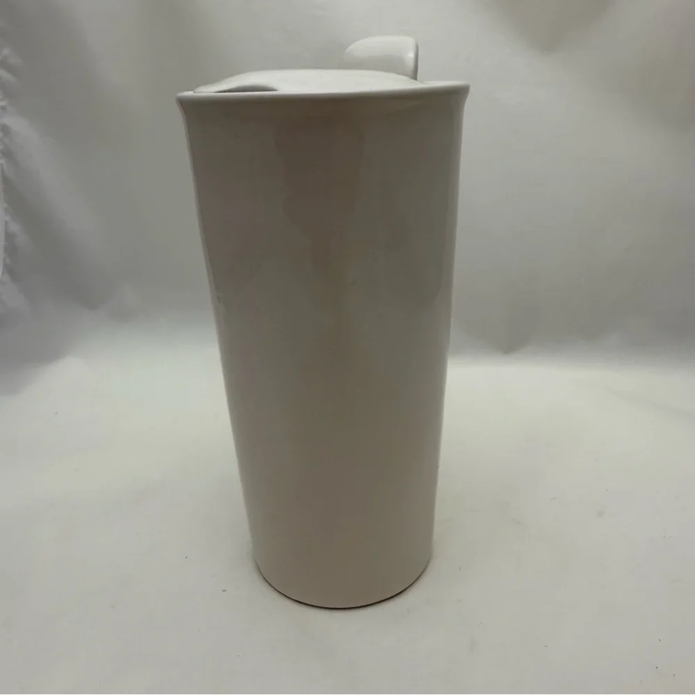 ☕ Rae Dunn WEEKDAY Travel Mug with Lid Ceramic Cup